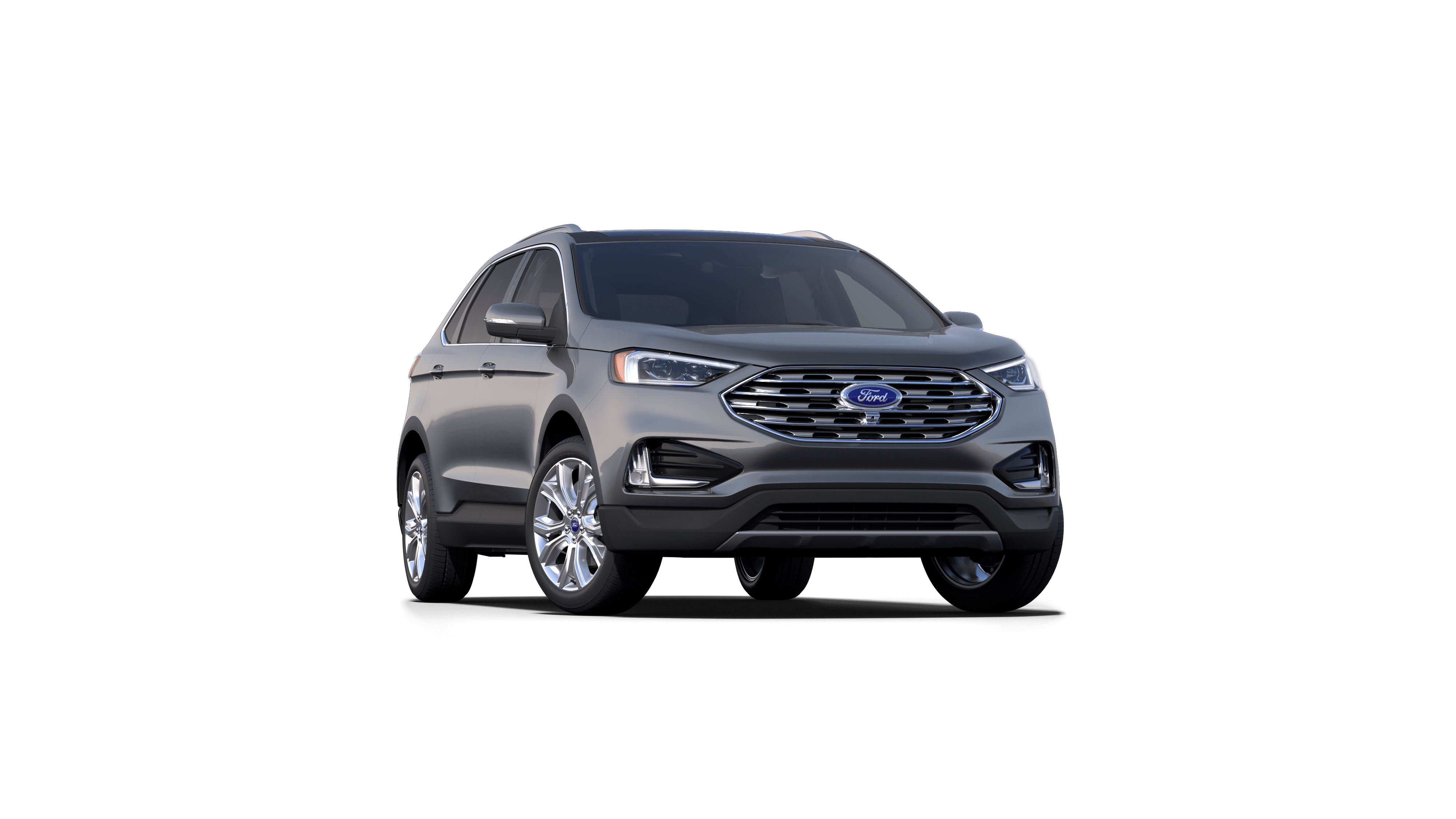 New Gray 2022 Ford Edge Titanium AWD for sale at Platinum Ford in